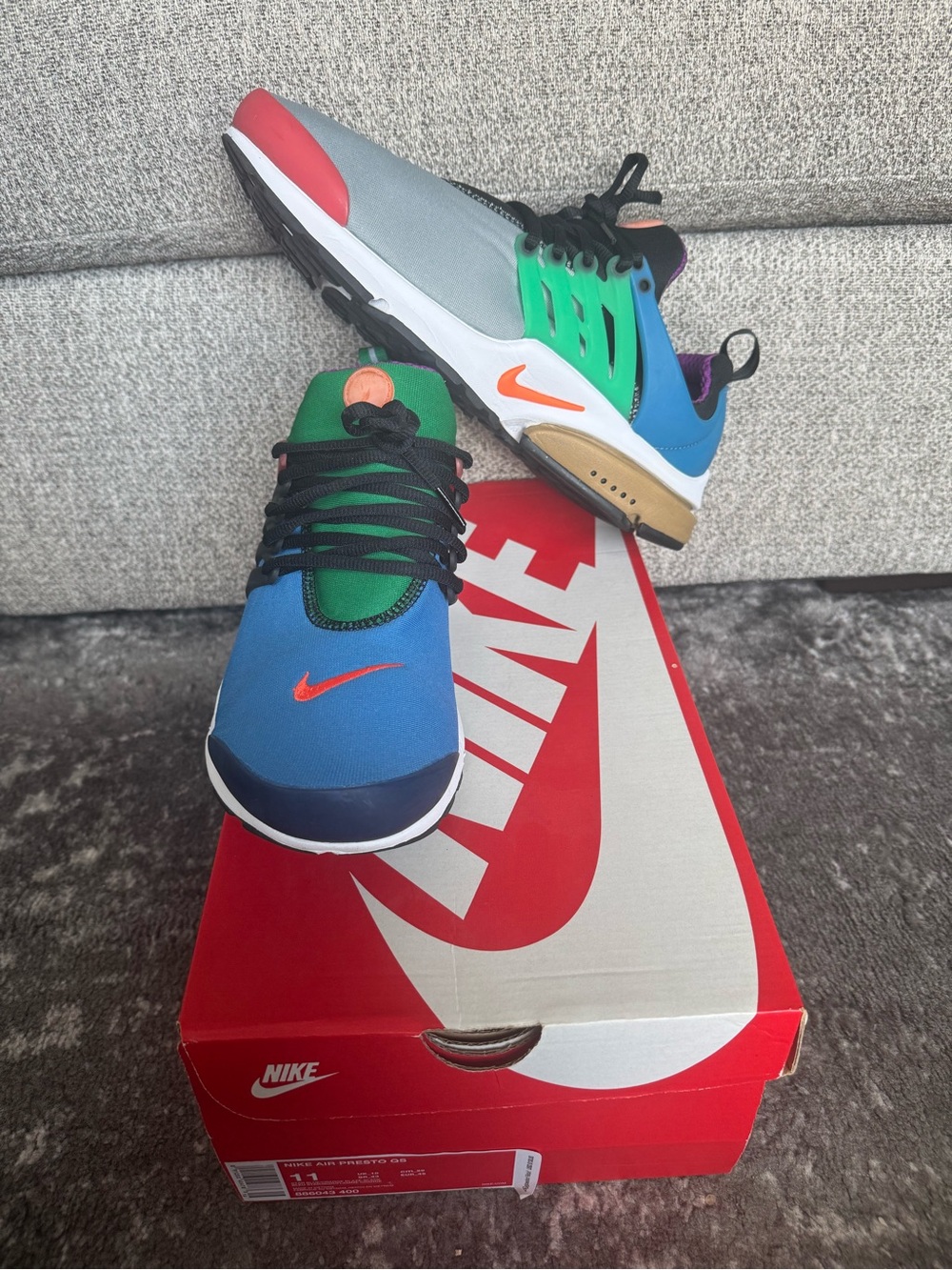Nike Air Presto Greedy Multi-Color Sneakers Men’s Size 11